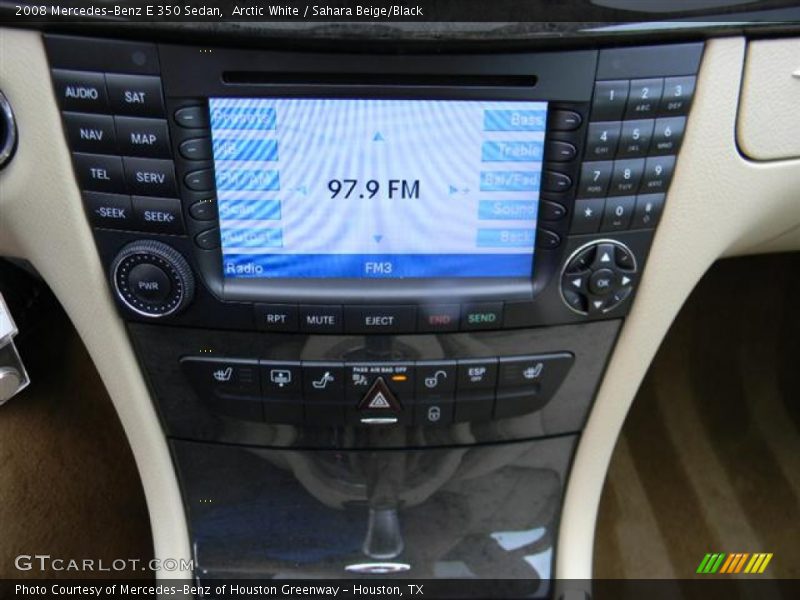 Arctic White / Sahara Beige/Black 2008 Mercedes-Benz E 350 Sedan
