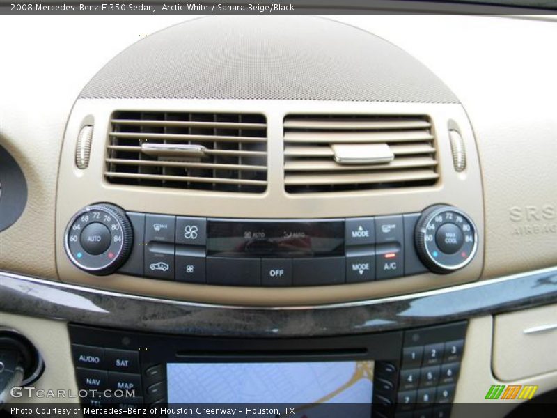 Arctic White / Sahara Beige/Black 2008 Mercedes-Benz E 350 Sedan