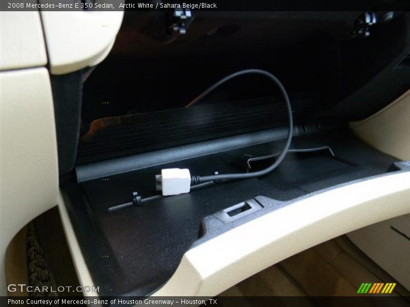 Arctic White / Sahara Beige/Black 2008 Mercedes-Benz E 350 Sedan