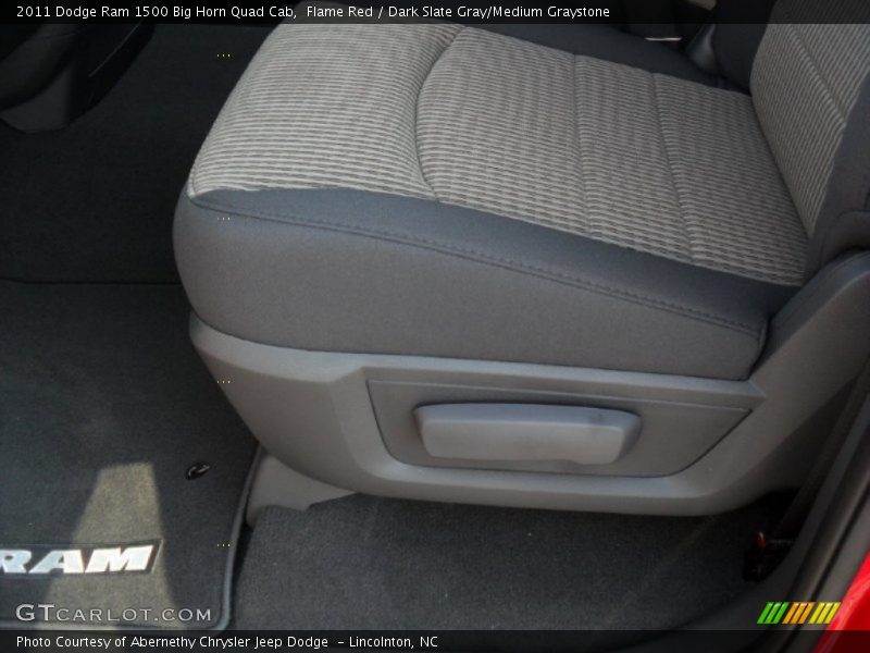 Flame Red / Dark Slate Gray/Medium Graystone 2011 Dodge Ram 1500 Big Horn Quad Cab