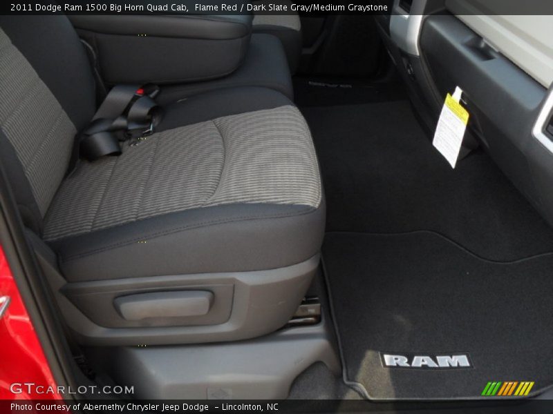 Flame Red / Dark Slate Gray/Medium Graystone 2011 Dodge Ram 1500 Big Horn Quad Cab