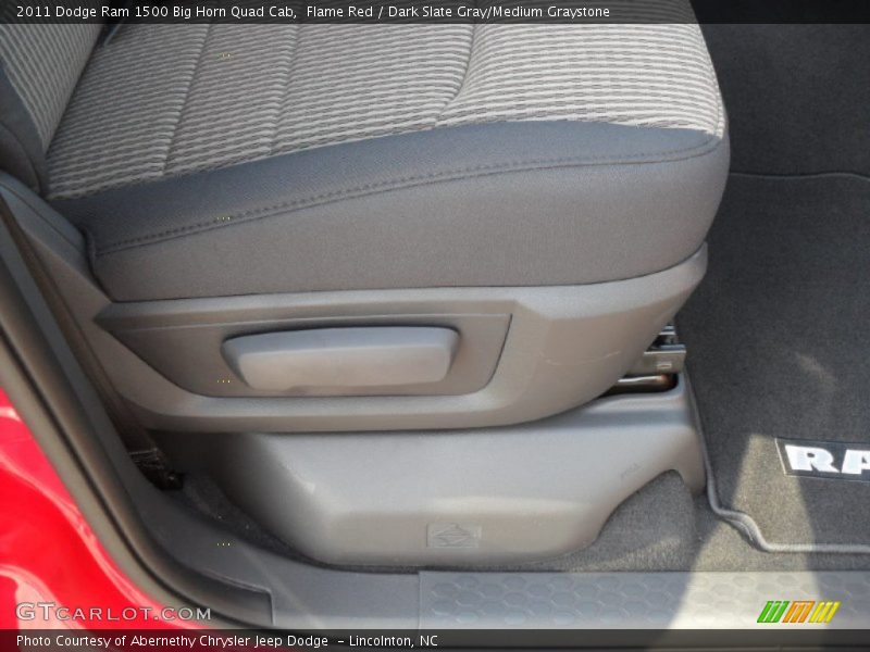 Flame Red / Dark Slate Gray/Medium Graystone 2011 Dodge Ram 1500 Big Horn Quad Cab