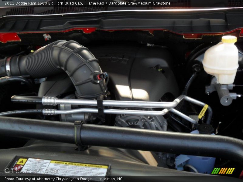Flame Red / Dark Slate Gray/Medium Graystone 2011 Dodge Ram 1500 Big Horn Quad Cab