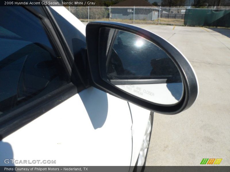 Nordic White / Gray 2006 Hyundai Accent GLS Sedan