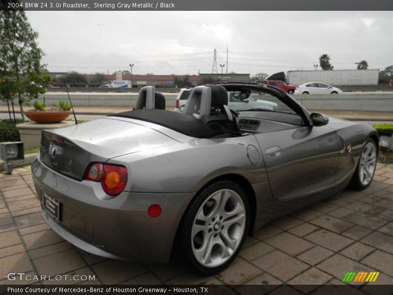 Sterling Gray Metallic / Black 2004 BMW Z4 3.0i Roadster