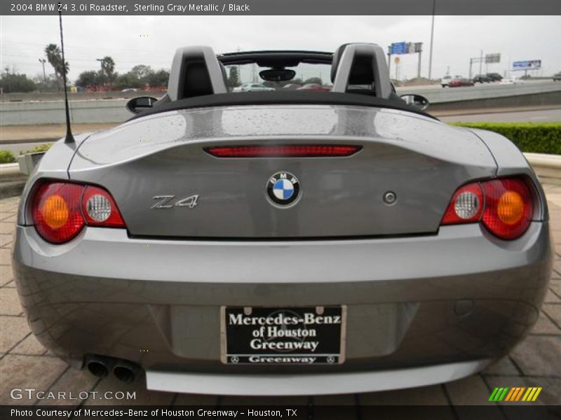 Sterling Gray Metallic / Black 2004 BMW Z4 3.0i Roadster