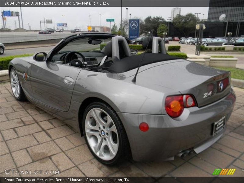 Sterling Gray Metallic / Black 2004 BMW Z4 3.0i Roadster