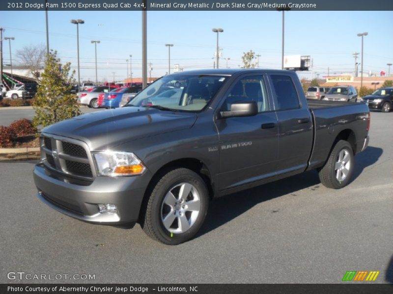 Mineral Gray Metallic / Dark Slate Gray/Medium Graystone 2012 Dodge Ram 1500 Express Quad Cab 4x4