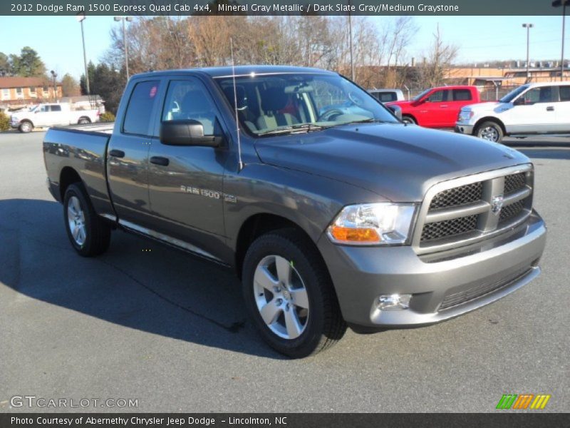 Mineral Gray Metallic / Dark Slate Gray/Medium Graystone 2012 Dodge Ram 1500 Express Quad Cab 4x4