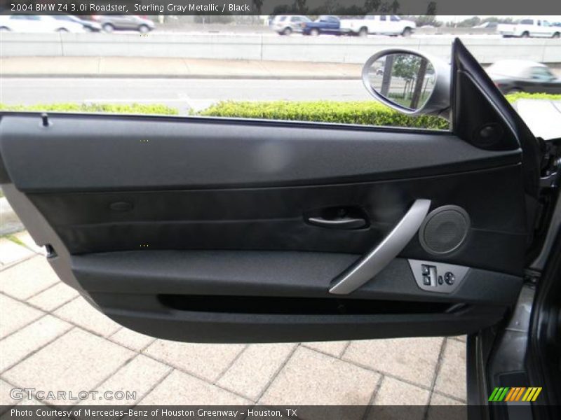 Sterling Gray Metallic / Black 2004 BMW Z4 3.0i Roadster
