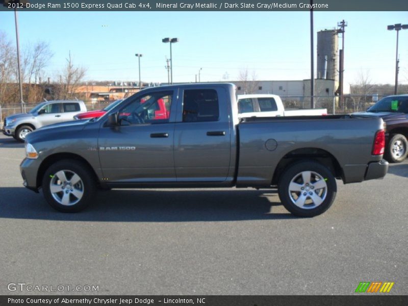 Mineral Gray Metallic / Dark Slate Gray/Medium Graystone 2012 Dodge Ram 1500 Express Quad Cab 4x4