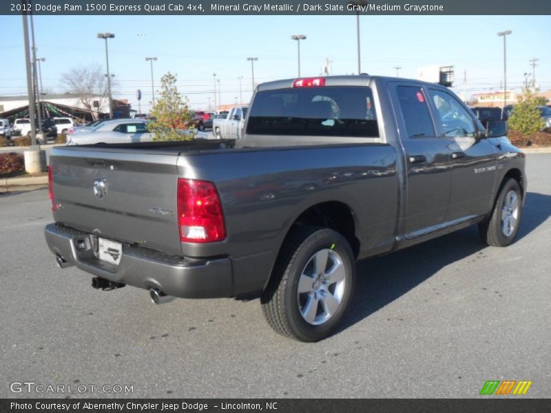 Mineral Gray Metallic / Dark Slate Gray/Medium Graystone 2012 Dodge Ram 1500 Express Quad Cab 4x4