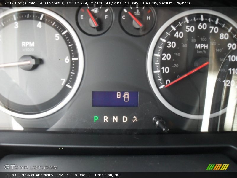 Mineral Gray Metallic / Dark Slate Gray/Medium Graystone 2012 Dodge Ram 1500 Express Quad Cab 4x4
