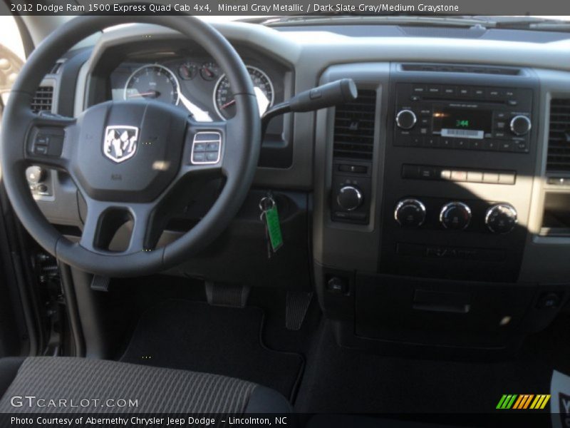 Mineral Gray Metallic / Dark Slate Gray/Medium Graystone 2012 Dodge Ram 1500 Express Quad Cab 4x4
