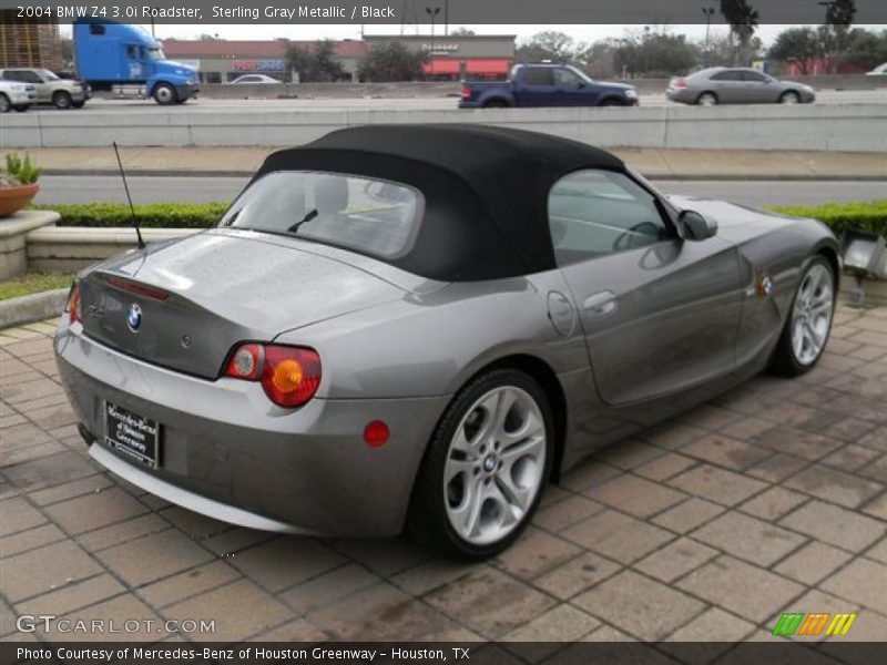 Sterling Gray Metallic / Black 2004 BMW Z4 3.0i Roadster