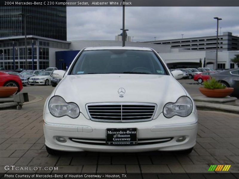 Alabaster White / Black 2004 Mercedes-Benz C 230 Kompressor Sedan