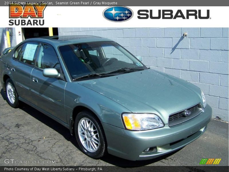 Seamist Green Pearl / Gray Moquette 2004 Subaru Legacy L Sedan