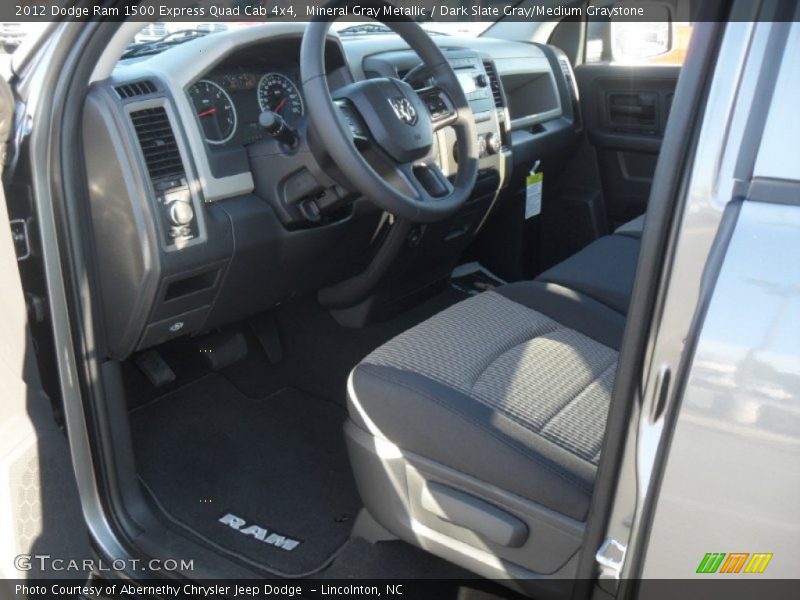 Mineral Gray Metallic / Dark Slate Gray/Medium Graystone 2012 Dodge Ram 1500 Express Quad Cab 4x4