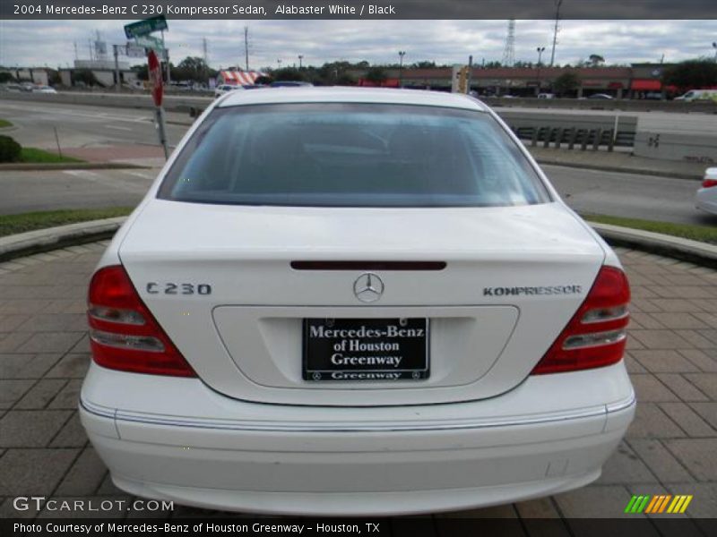 Alabaster White / Black 2004 Mercedes-Benz C 230 Kompressor Sedan