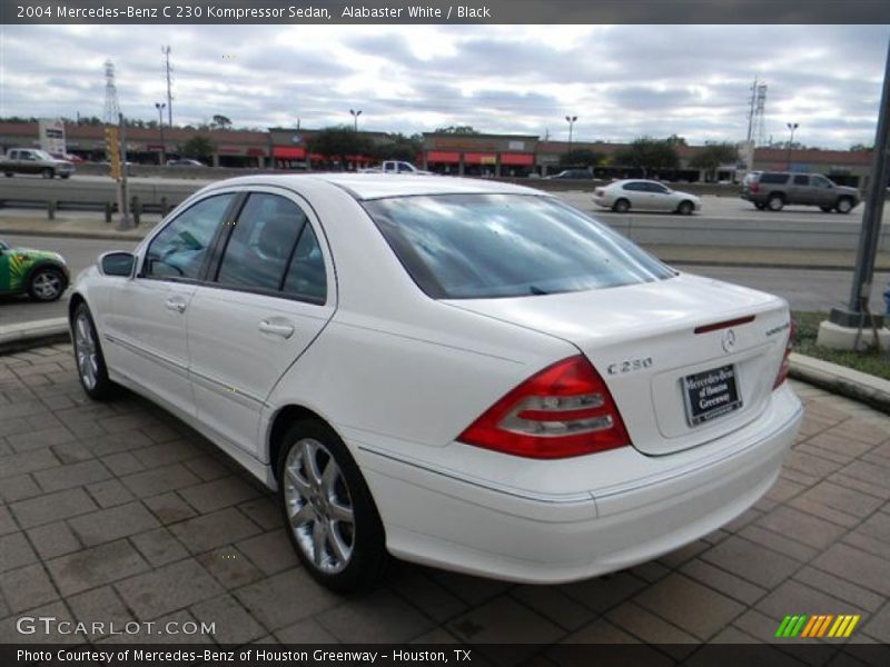 Alabaster White / Black 2004 Mercedes-Benz C 230 Kompressor Sedan