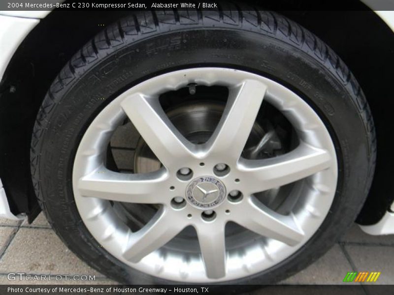 Alabaster White / Black 2004 Mercedes-Benz C 230 Kompressor Sedan