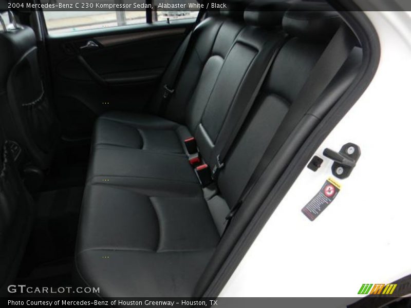 Alabaster White / Black 2004 Mercedes-Benz C 230 Kompressor Sedan