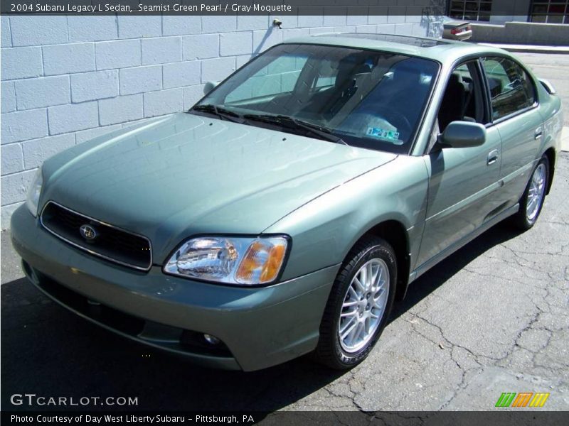 Seamist Green Pearl / Gray Moquette 2004 Subaru Legacy L Sedan
