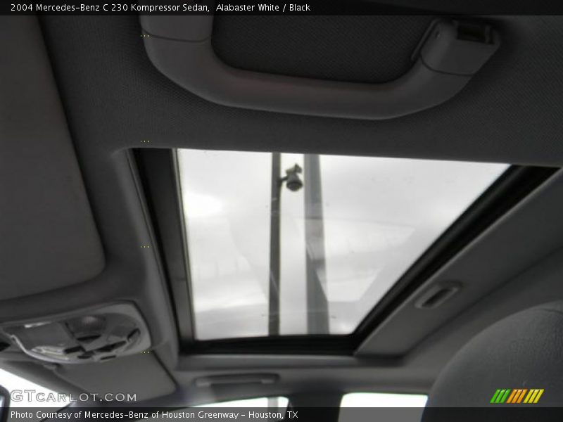 Alabaster White / Black 2004 Mercedes-Benz C 230 Kompressor Sedan