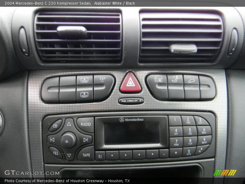 Alabaster White / Black 2004 Mercedes-Benz C 230 Kompressor Sedan