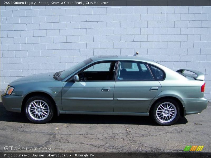 Seamist Green Pearl / Gray Moquette 2004 Subaru Legacy L Sedan