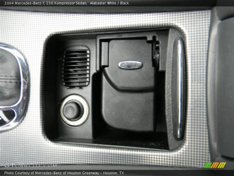 Alabaster White / Black 2004 Mercedes-Benz C 230 Kompressor Sedan