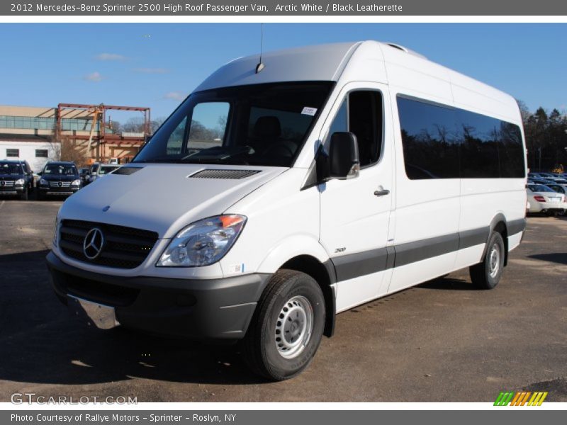 Arctic White / Black Leatherette 2012 Mercedes-Benz Sprinter 2500 High Roof Passenger Van