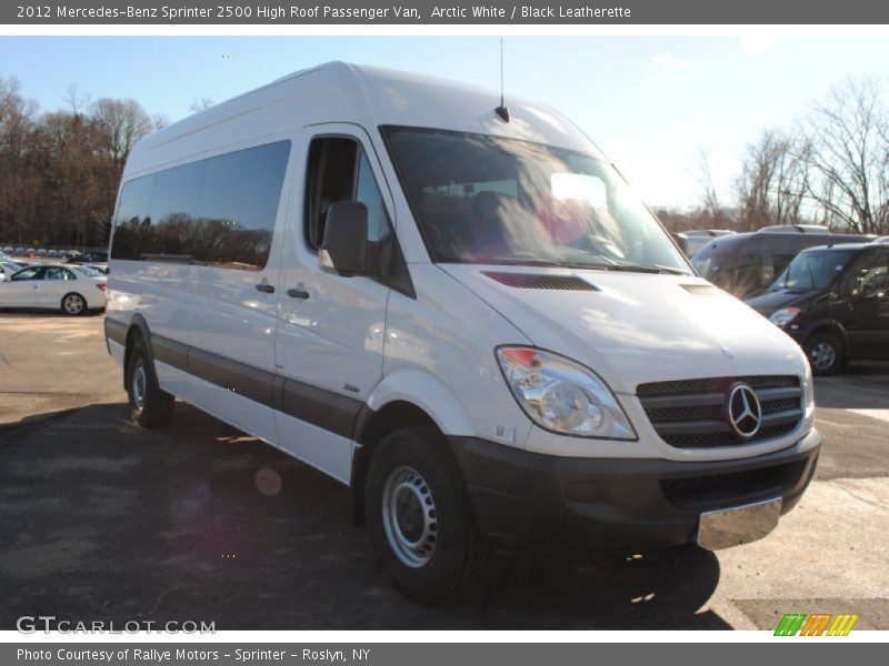 Arctic White / Black Leatherette 2012 Mercedes-Benz Sprinter 2500 High Roof Passenger Van