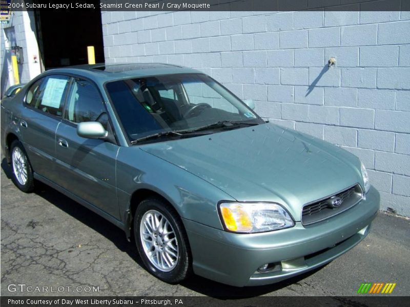 Seamist Green Pearl / Gray Moquette 2004 Subaru Legacy L Sedan