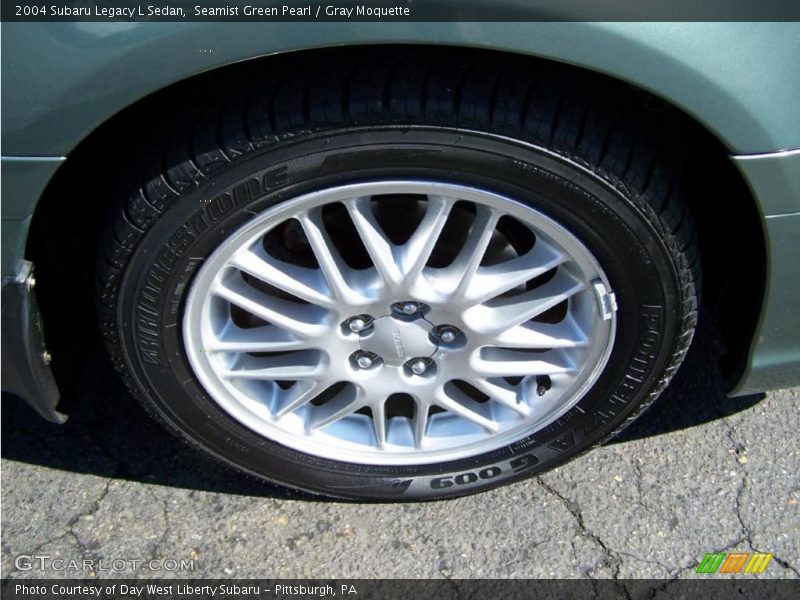 Seamist Green Pearl / Gray Moquette 2004 Subaru Legacy L Sedan