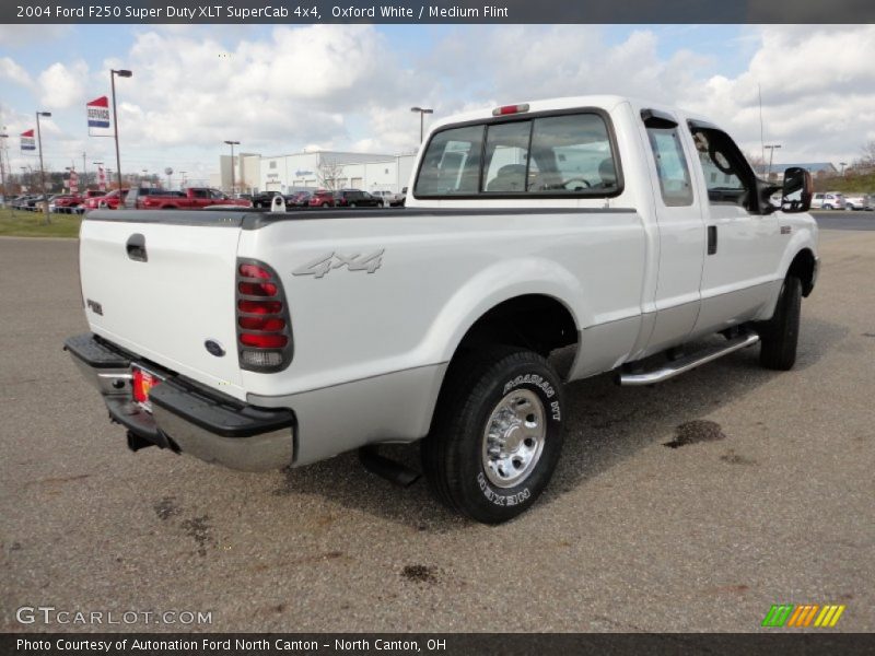Oxford White / Medium Flint 2004 Ford F250 Super Duty XLT SuperCab 4x4