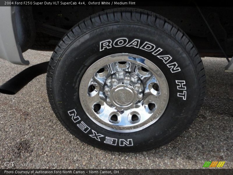 Oxford White / Medium Flint 2004 Ford F250 Super Duty XLT SuperCab 4x4