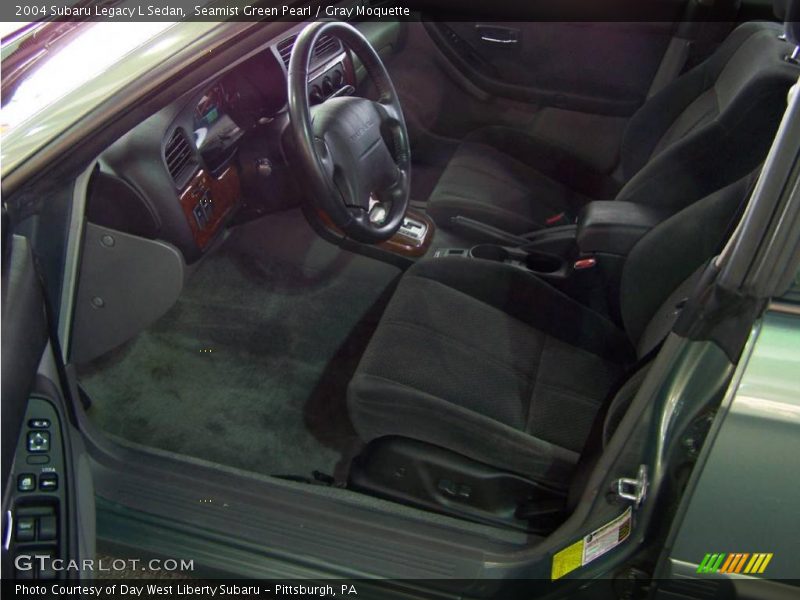 Seamist Green Pearl / Gray Moquette 2004 Subaru Legacy L Sedan