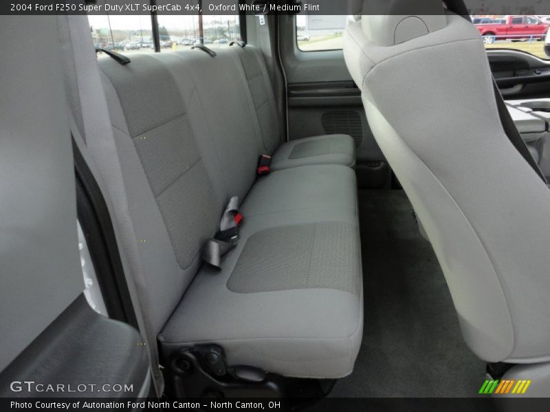 Oxford White / Medium Flint 2004 Ford F250 Super Duty XLT SuperCab 4x4