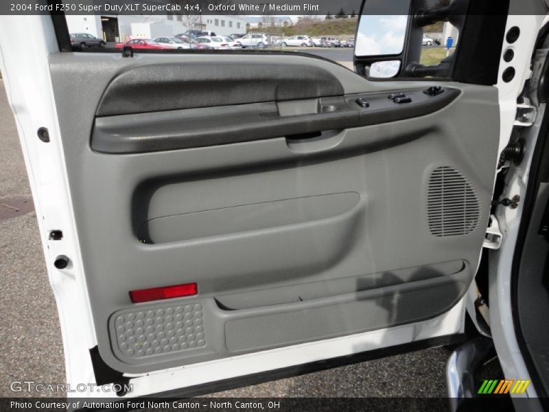 Oxford White / Medium Flint 2004 Ford F250 Super Duty XLT SuperCab 4x4