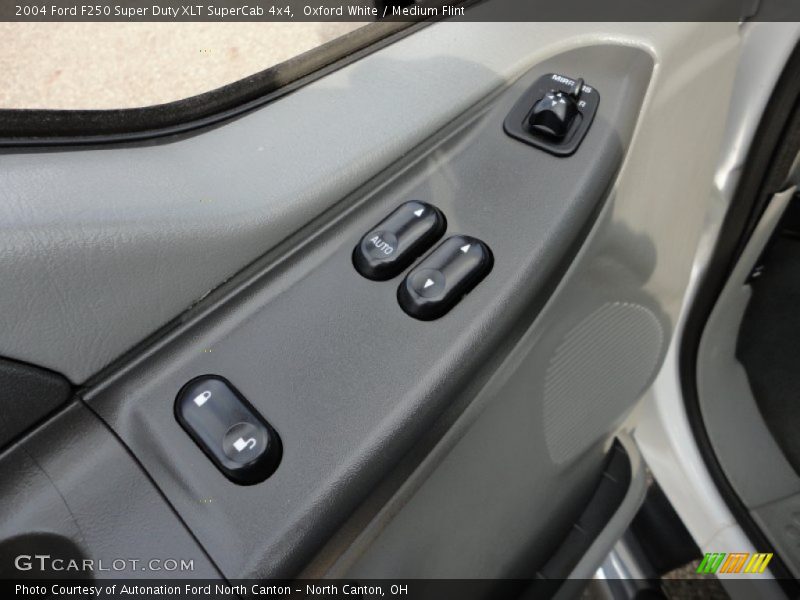 Oxford White / Medium Flint 2004 Ford F250 Super Duty XLT SuperCab 4x4