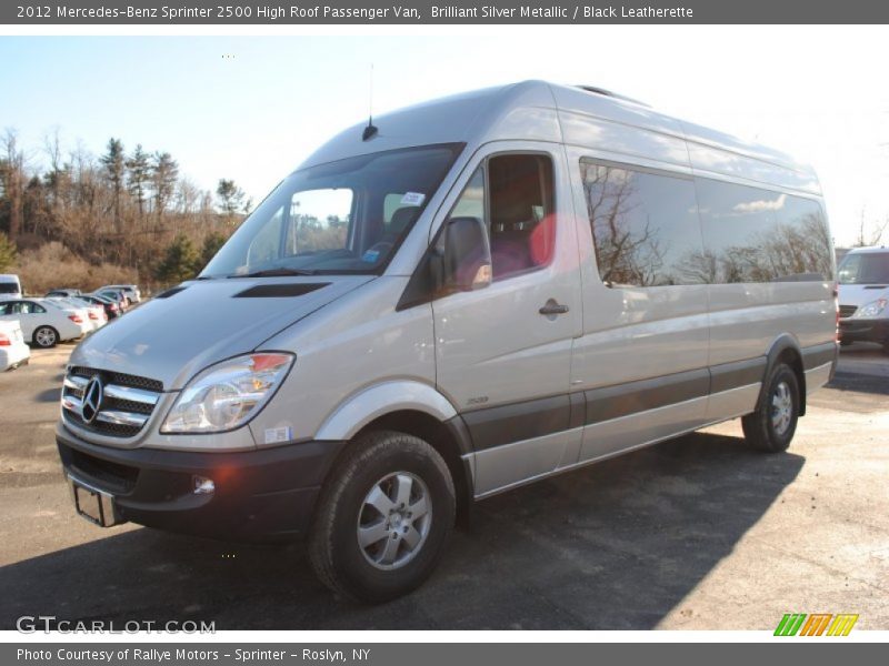 Brilliant Silver Metallic / Black Leatherette 2012 Mercedes-Benz Sprinter 2500 High Roof Passenger Van