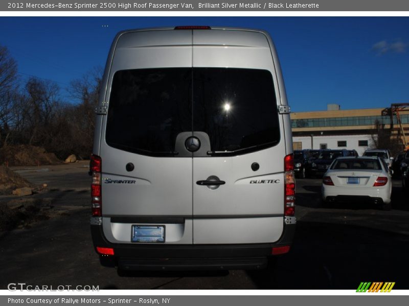 Brilliant Silver Metallic / Black Leatherette 2012 Mercedes-Benz Sprinter 2500 High Roof Passenger Van