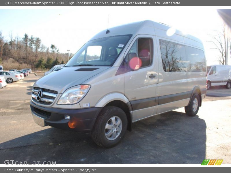 Brilliant Silver Metallic / Black Leatherette 2012 Mercedes-Benz Sprinter 2500 High Roof Passenger Van