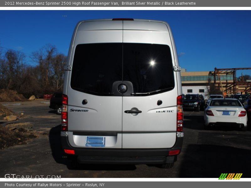 Brilliant Silver Metallic / Black Leatherette 2012 Mercedes-Benz Sprinter 2500 High Roof Passenger Van