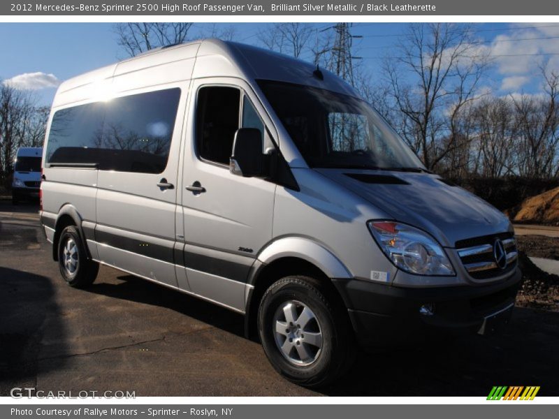 Brilliant Silver Metallic / Black Leatherette 2012 Mercedes-Benz Sprinter 2500 High Roof Passenger Van