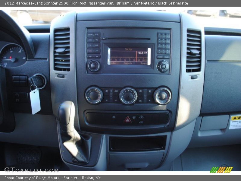 Brilliant Silver Metallic / Black Leatherette 2012 Mercedes-Benz Sprinter 2500 High Roof Passenger Van
