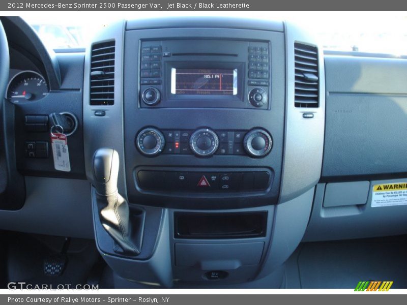 Controls of 2012 Sprinter 2500 Passenger Van