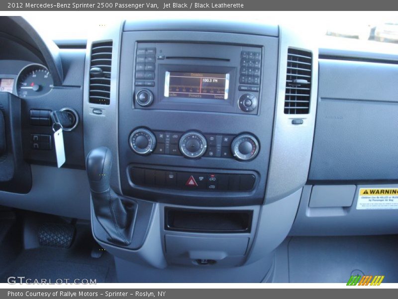 Controls of 2012 Sprinter 2500 Passenger Van