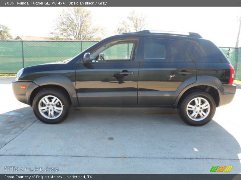 Obsidian Black / Gray 2006 Hyundai Tucson GLS V6 4x4